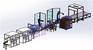 Sistema de paletização robótica RBR Robot